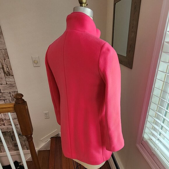 J. CREW Lodge Coat in Italian Stadium-cloth Wool Size 4 Petite - Picture 2 of 7